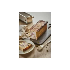 Moule rectangulaire pliant inox 24 x 5 x 6 cm