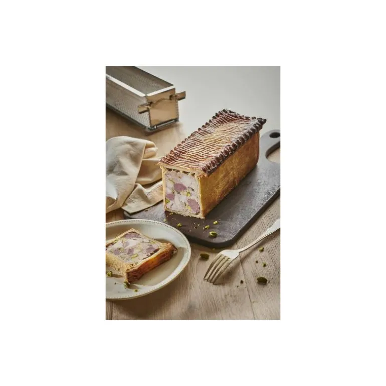 Moule rectangulaire pliant inox 24 x 5 x 6 cm