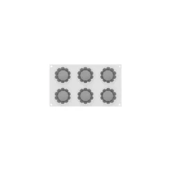Moule silicone charlotte 6 empreintes