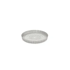 Moule à tarte inox perforé et feuille de cuisson Ø 24 cm