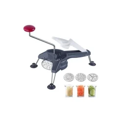 Moulin à julienne inox avec 3 disques