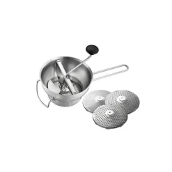 Moulin à légumes Flotte Lotte inox avec 3 disques