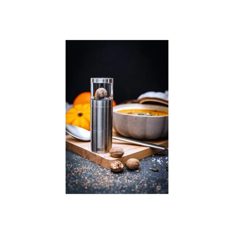 Moulin noix de muscade inox Muskatino 12.5 cm
