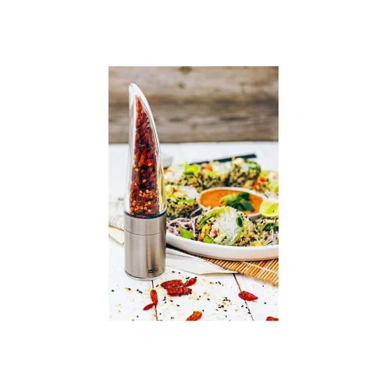 Moulin à piment verre et inox