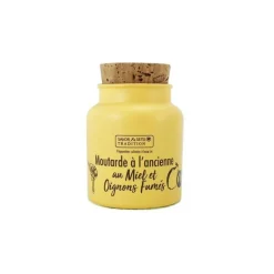 Moutarde à l'ancienne au miel et oignons fumés - 110 g
