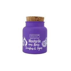 Moutarde traditionnelle aux noix torréfiées et figues - 110 g