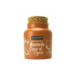 Moutarde traditionnelle aux cèpes et Cognac - 110 g