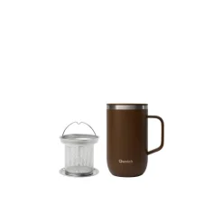 Mug tisanière isotherme avec filtre Matt chocolat 47 cl