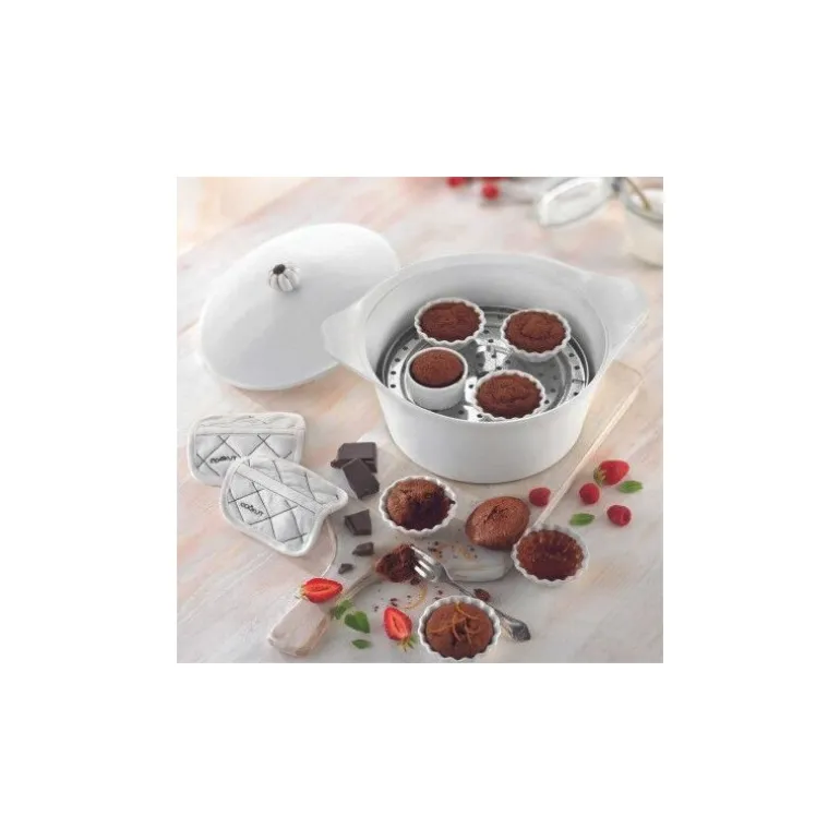 Paire de maniques coton blanc polaire
