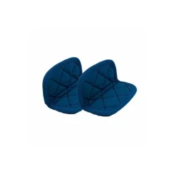 Paire de maniques coton bleu myrtille