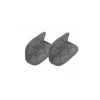 Paire de maniques coton gris perle