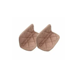 Paire de maniques coton rose guimauve