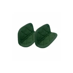 Paire de maniques coton vert fougère