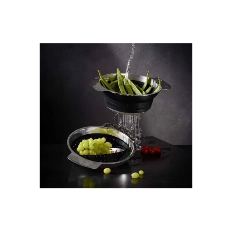 Passoire pliable noire ø 24 cm