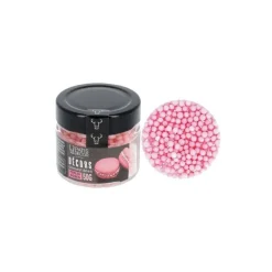 Perles comestibles nacrées roses 50 g