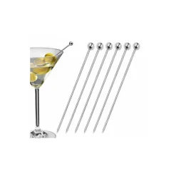 Pique cocktail inox 10,5 cm - set de 6