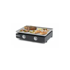Plancha électrique Pro inox 2 zones