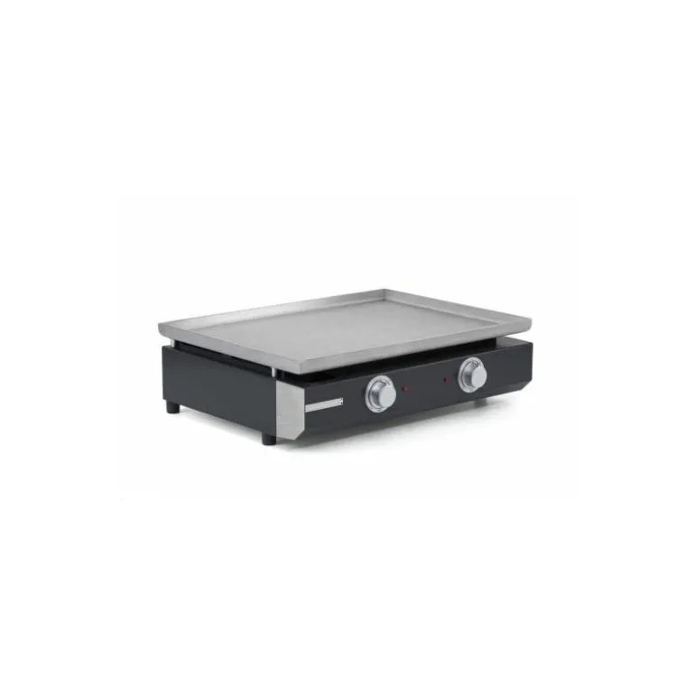 Plancha électrique Pro inox 2 zones