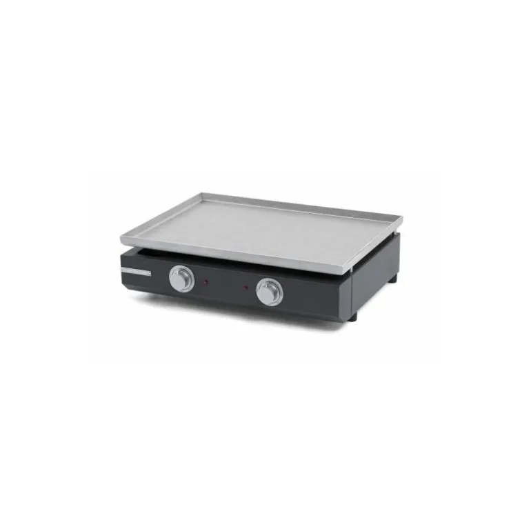 Plancha électrique Pro inox 2 zones