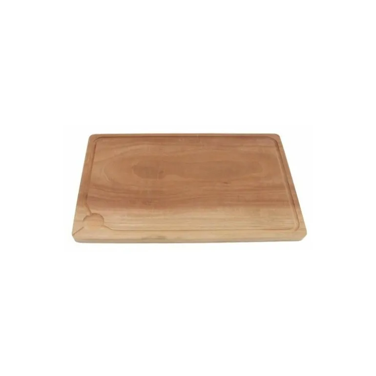 Planche à découper bois d'acajou 45 x 30 x 2,4 cm