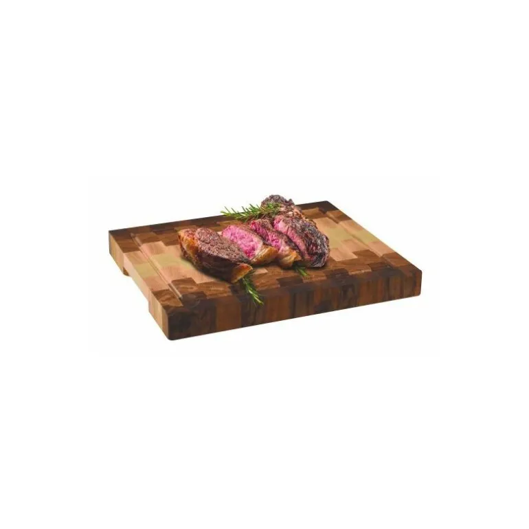 Planche à découper bois de bout multi bois 40 x 30 x 5 cm