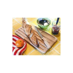 Planche à pain hêtre avec couteau à pain manche bois