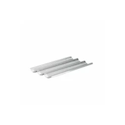Plaque cuisson 3 baguettes perforée inox 40 cm