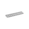 Plaque 20 mini madeleines fer blanc 39,5 x 12,5 cm
