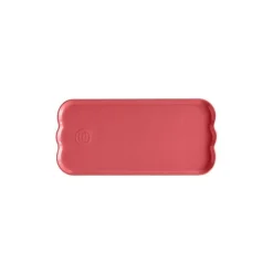 Plat à cake céramique collection Madeleine rose candy 31,5 cm