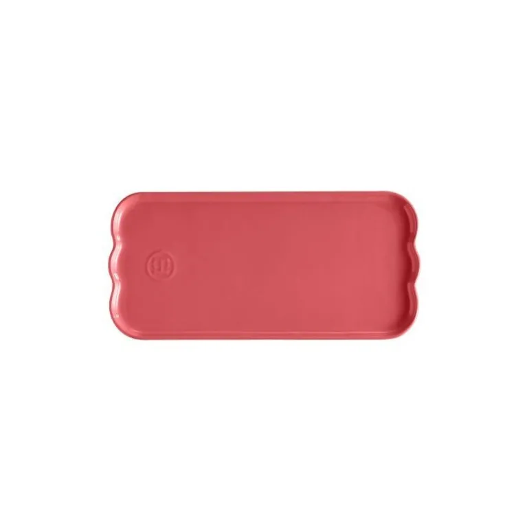 Plat à cake céramique collection Madeleine rose candy 31,5 cm