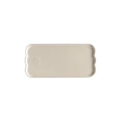 Plat à cake céramique collection Madeleine argile 31,5 cm