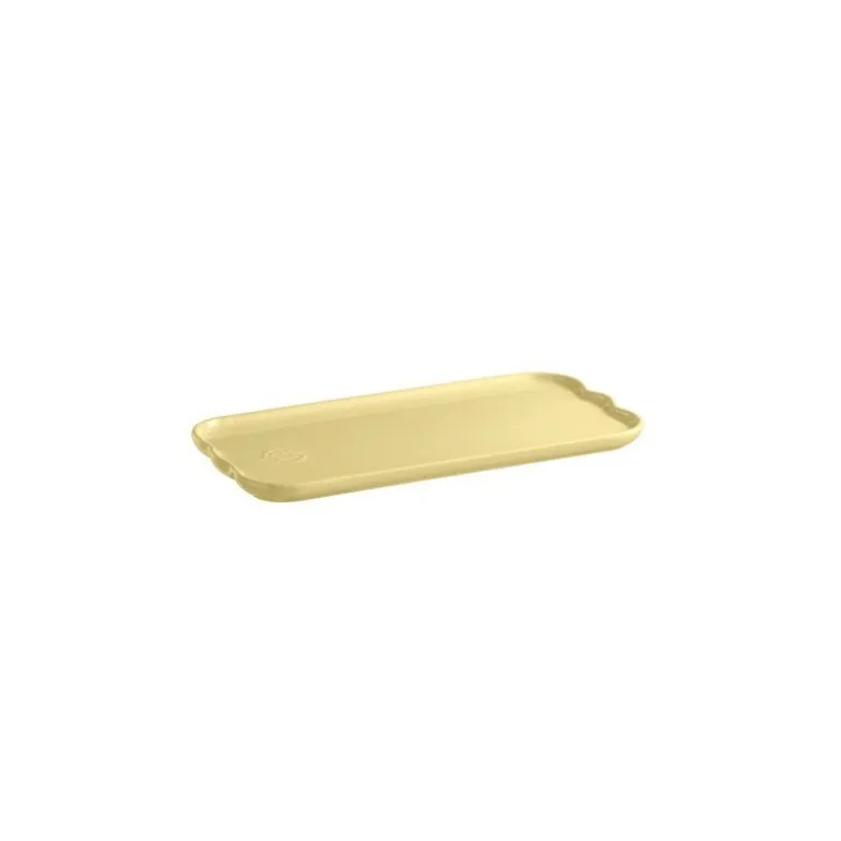 Plat à cake Madeleine jaune vanille 31,5 cm