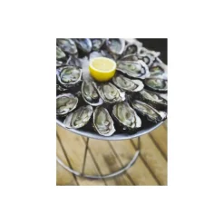 Plateau à fruits de mer rond inox