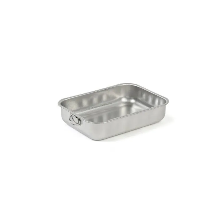 Plat à four inox nid d'abeille 25 x 19,5 x 6,5 cm