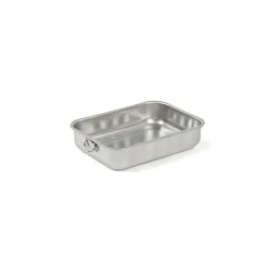 Plat à four inox nid d'abeille 30 x 22 x 7 cm