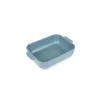 Plat à four rectangulaire céramique bleu céleste Appolia 25 cm