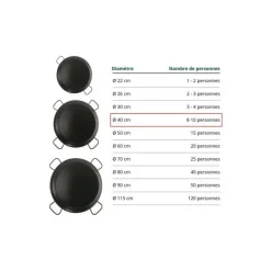 Plat à paëlla ø 40 cm