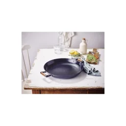 Plat à paëlla fer émaillé et céramique Mandala Ø 36cm