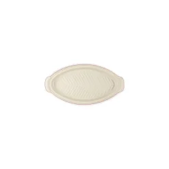 Plat à poisson céramique avec couvercle ovale cerise 34 cm