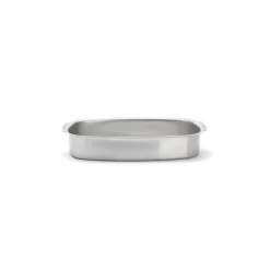 Plat à rôtir anses intégrées inox 38 x 26 cm