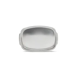 Plat à rôtir anses intégrées inox 38 x 26 cm