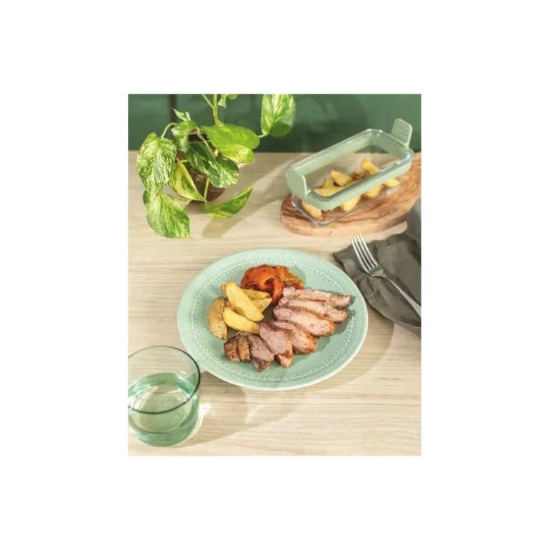 Plats en verre rectangulaire pour friteuse à air - par 2