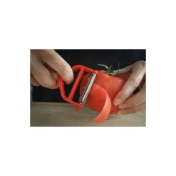 Éplucheur T-duo Opinel duo/julienne manche bois et rouge