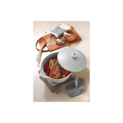 Poignée céramique couronne blanche pour Incroyable cocotte
