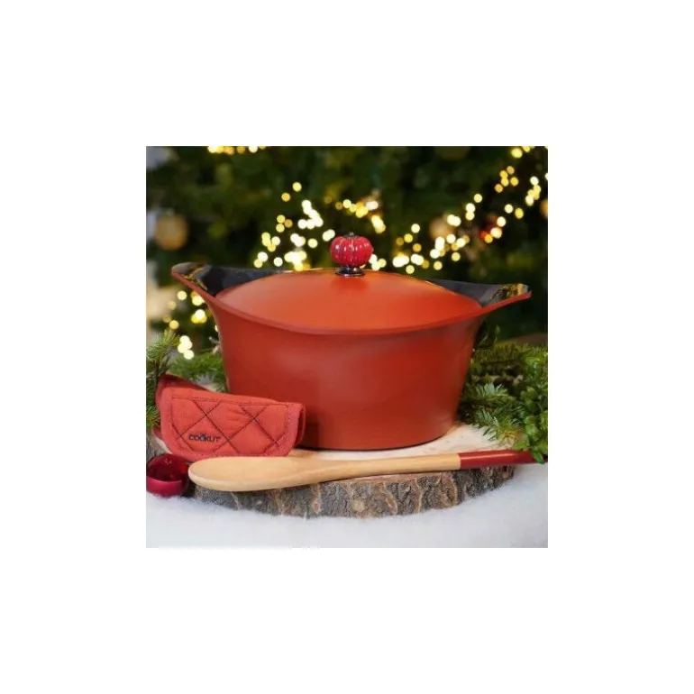 Poignée céramique couronne rouge pour Incroyable cocotte