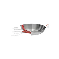 Poêle inox Casteline amovible ø 32 cm
