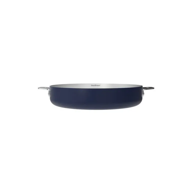 Poêle inox La Merveilleuse bleu myrtille Ø 24 cm