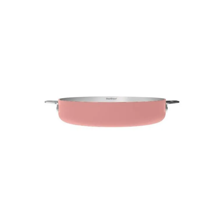 Poêle inox La Merveilleuse rose guimauve Ø 24 cm