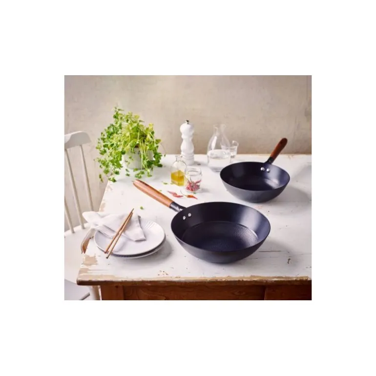 Poêle wok fer émaillé Mandala ø 24 cm