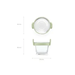 Pot en verre pour Airfryer 10,5 x 9,5 cm - par 4